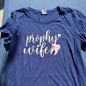 Blue 'Prophy Wife' T-Shirt